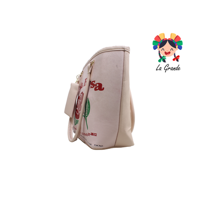 041 DULCE Maleta Rosa Casual para Dama