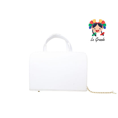 042 Bolsa Blanco Mandala Casual para Dama