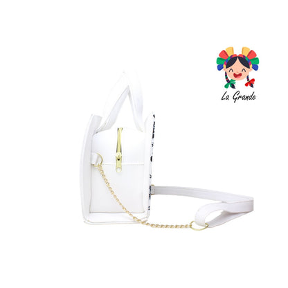 042 Bolsa Blanco Mandala Casual para Dama