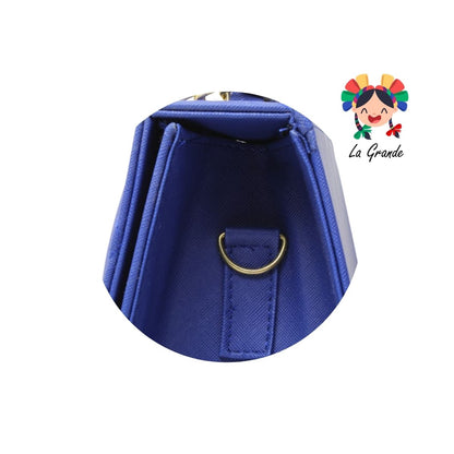 043 Bolsa Cajita Azul Rey Casual para Dama