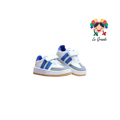 044 BARYONYX  Blanco Rey Sintético Tenis Casual para Niña y Niño