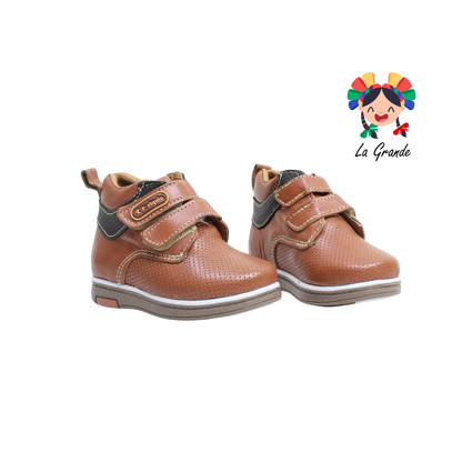 450 PERIQUIN Camel Negro Napa Casual para Bebé