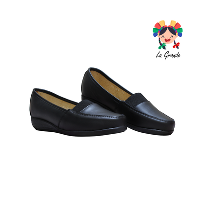 045 PATSSY Negro Piel Zapato Casual para Dama