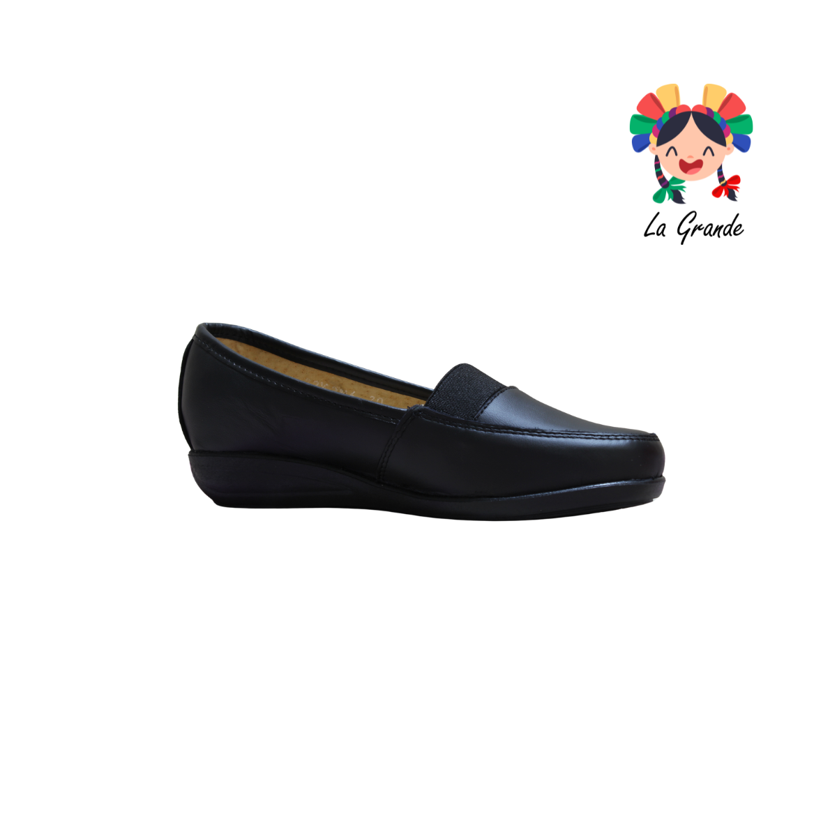 045 PATSSY Negro Piel Zapato Casual para Dama