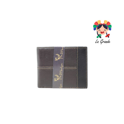 04 Cartera Café Negro Casual para Caballero