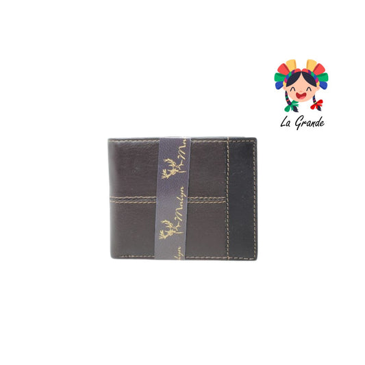 04 Cartera Café Negro Casual para Caballero
