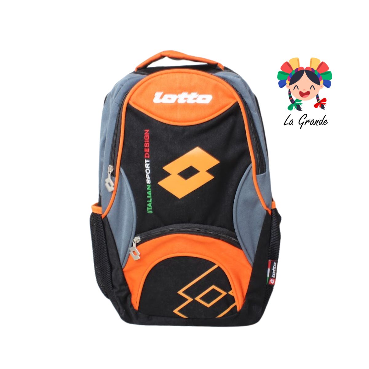 050 Mochila Lotto Ngo Gris Nja