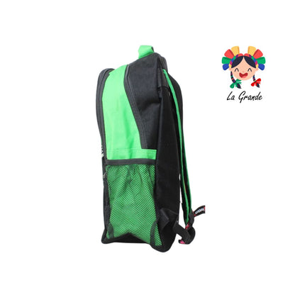 050 Mochila Lotto Negro Verde