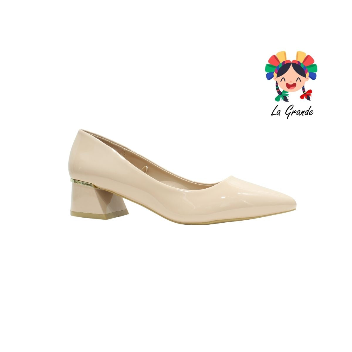 0515 VI LINE FASHION Nude Sint Zapato de Vestir para Dama