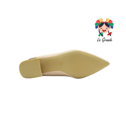 0515 VI LINE FASHION Nude Sint Zapato de Vestir para Dama