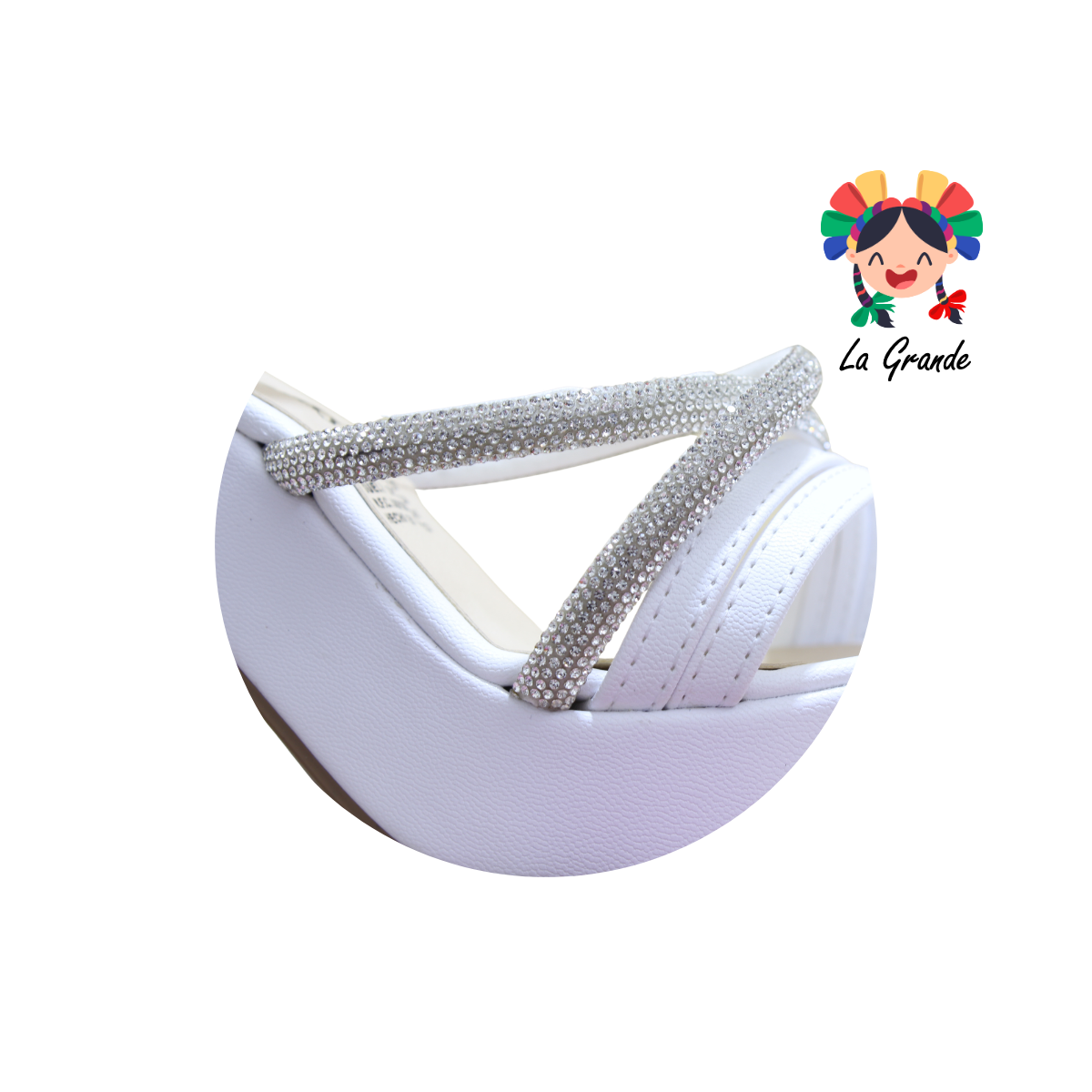 051 MARI ROSS Blanco Cabra Zapatilla para Dama