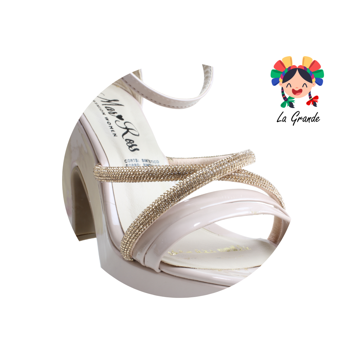 051 MARI ROSS Maquillaje Charol Zapatilla para Dama