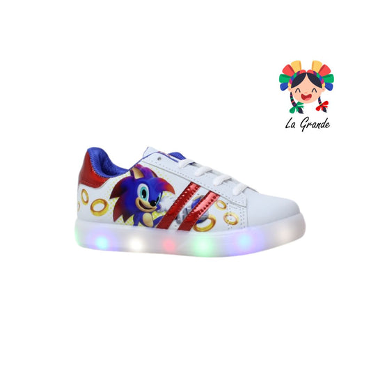 54S SPACE BOYS Rojo Rey Sint  Casual con Luces de Zonic Tenis tipo choclo para Niño