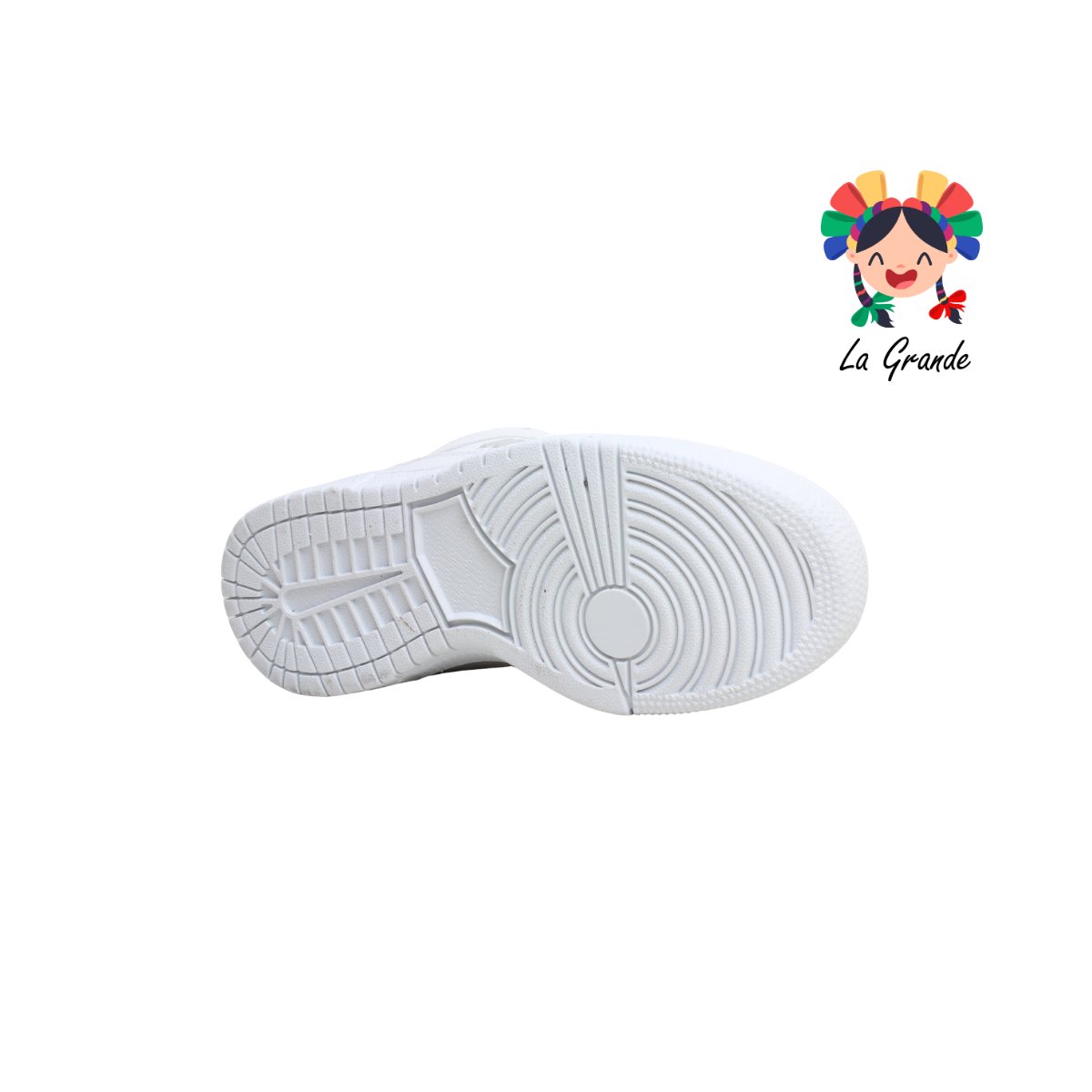 055 WALKQUIR Blanco Blanco Tenis Escolar para Dama y Joven