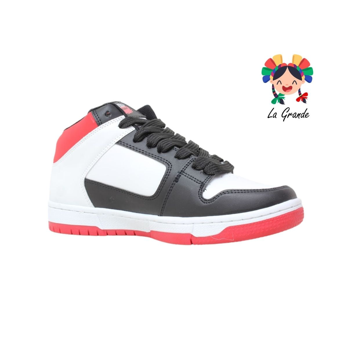 055 WALKQUIR Bco Ngo Rojo Tenis Casual para Caballero