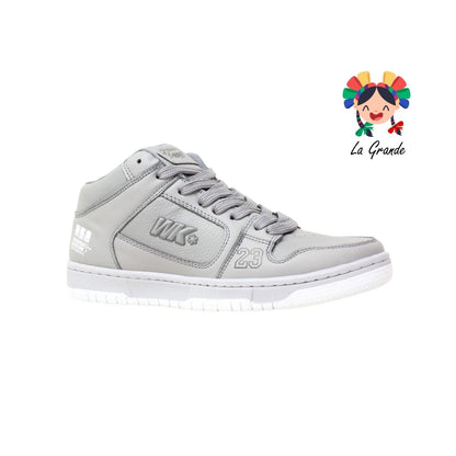 055 WALKQUIR Gris Oxford Tenis Casual para Dama, Joven y Caballero