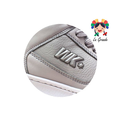 055 WALKQUIR Gris Oxford Tenis Casual para Dama, Joven y Caballero