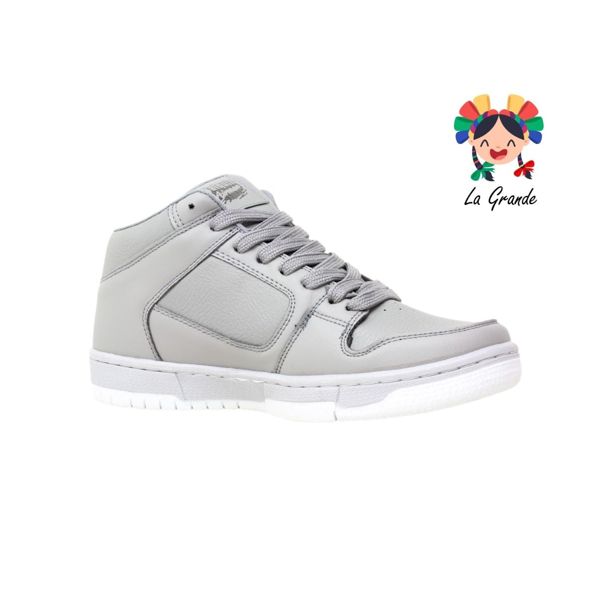 055 WALKQUIR Gris Oxford Tenis Casual para Dama, Joven y Caballero