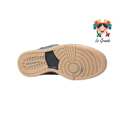 055 WALKQUIR Negro Mezclilla Tenis Casual para Caballero