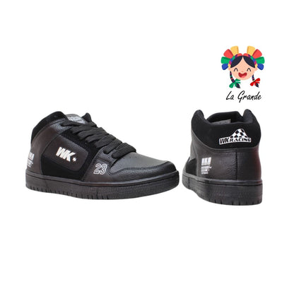 055 WALKQUIR Negro Negro Tenis Casual para Caballero