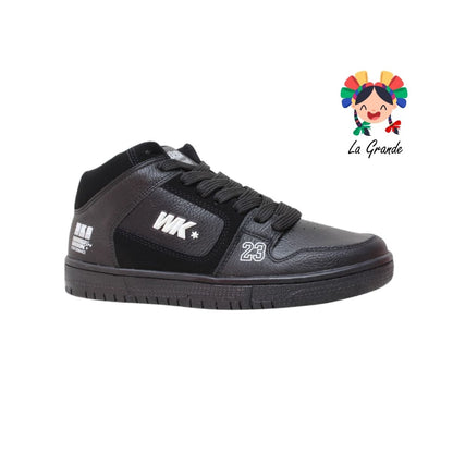 055 WALKQUIR Negro Negro Tenis Casual para Caballero