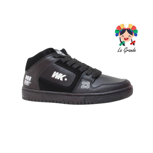 055 WALKQUIR Negro Negro Tenis Casual para Caballero