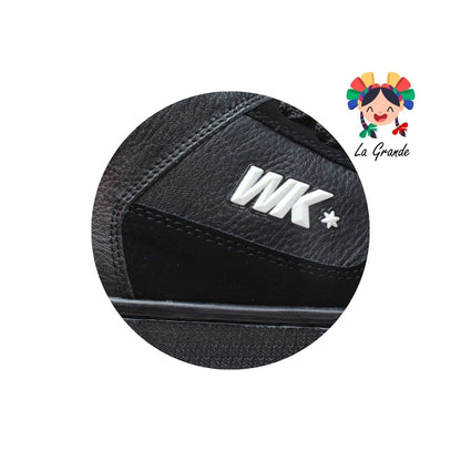 055 WALKQUIR Negro Negro Tenis Casual para Caballero