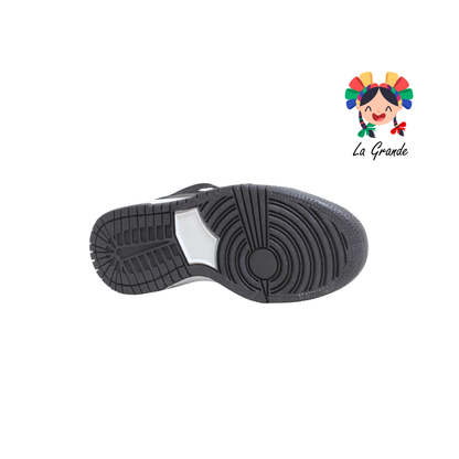 055 WALKQUIR Negro Blanco Tenis Casual para Niña,Niño, Dama, Joven y Caballero