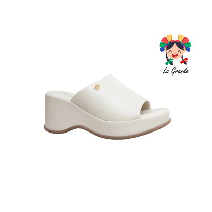 0571 VI LINE FASHION Beige Sint Sandalia Casual para Dama