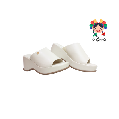 0571 VI LINE FASHION Beige Sint Sandalia Casual para Dama