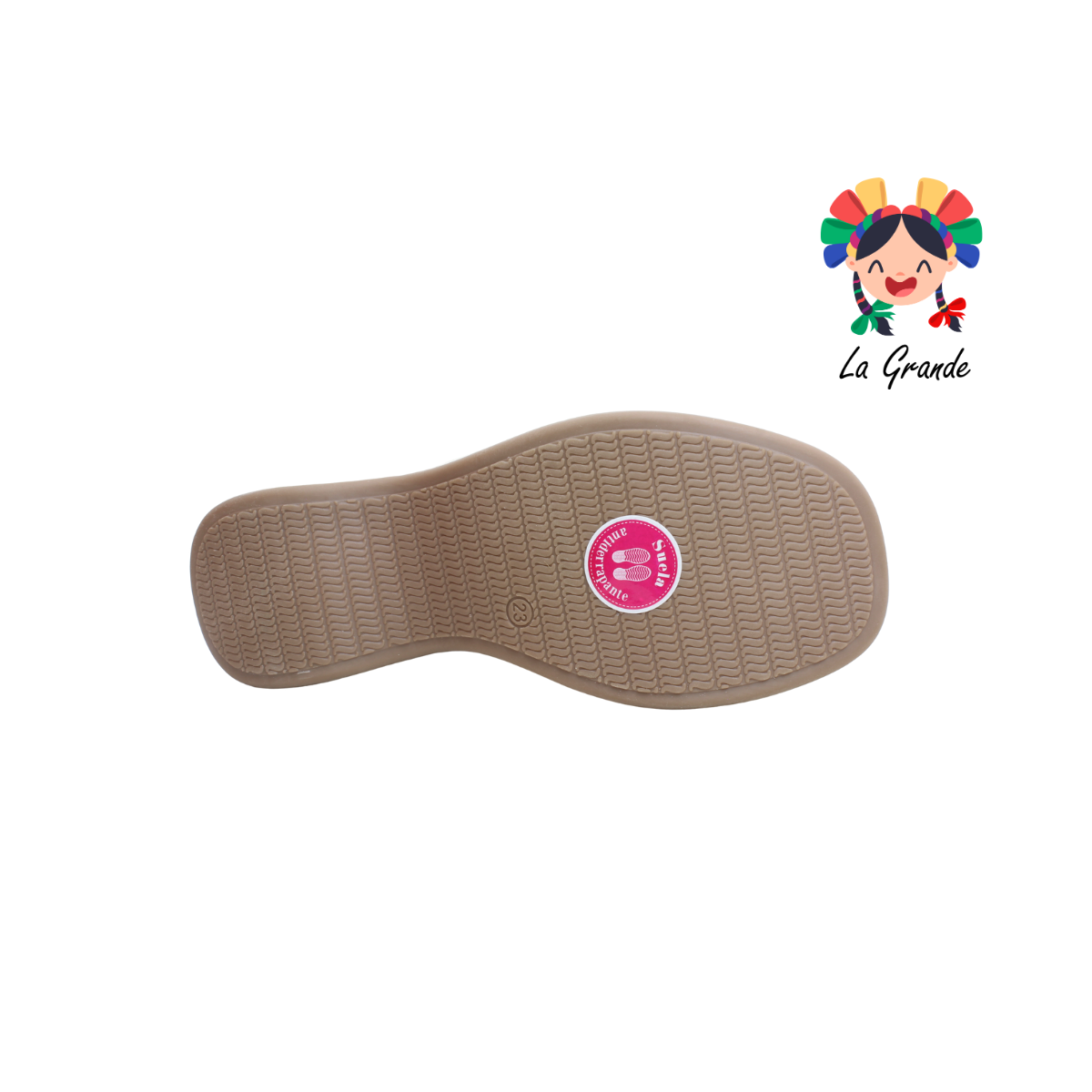 0571 VI LINE FASHION Beige Sint Sandalia Casual para Dama