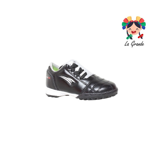 060 GATTUSO Ngo Pta Pta Ngo Sintético Tenis de Fútbol Rápido para Niña y Niño