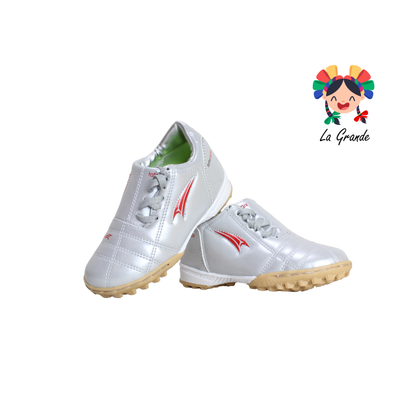 060 GATTUSO Pta Ngo Rojo Rojo Sintético Tenis de Fútbol Rápido para Niña y Niño