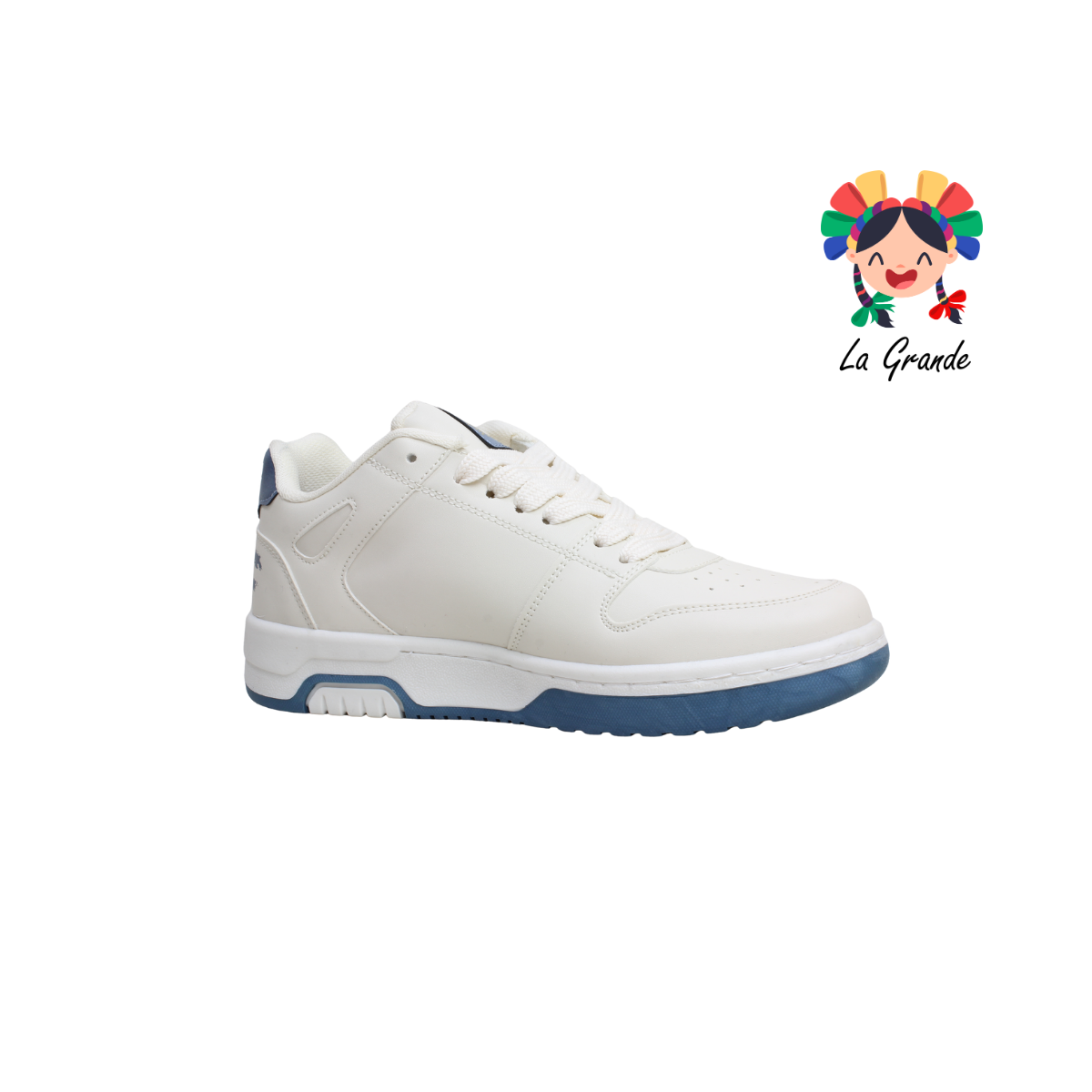 060 WALKQUIR Latte Azul Tenis Casual para Dama, Joven y Caballero