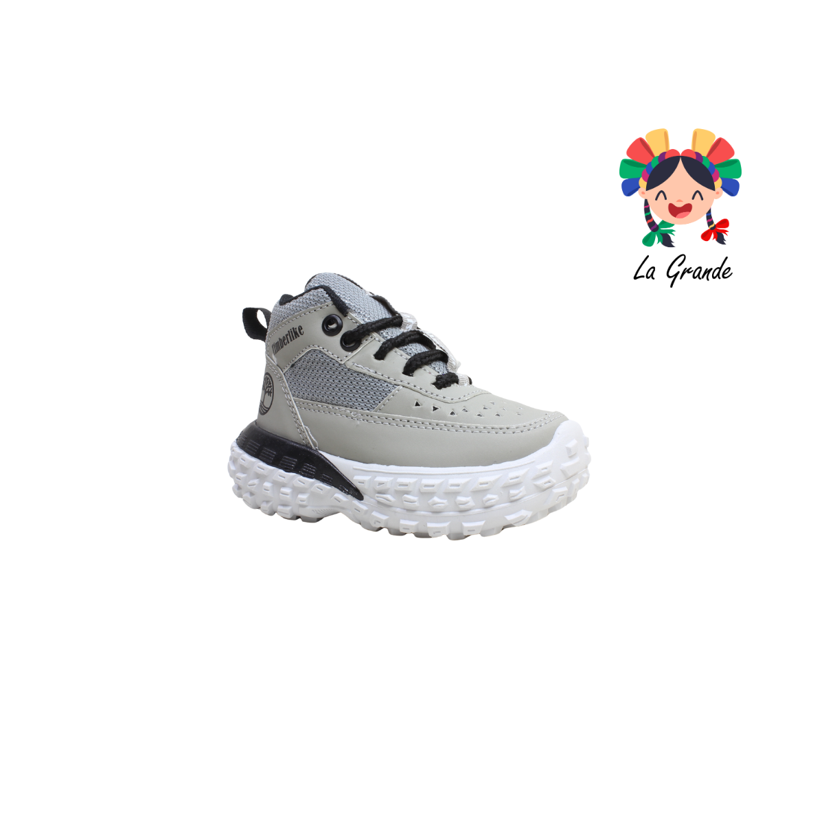 066 VANNI CLUB Gris Negro Sint Bota de Montaña para Niño