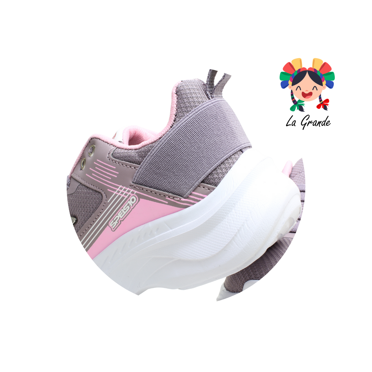 090 SPEIS10 Púrpura Rosa Tenis Deportivo para Dama