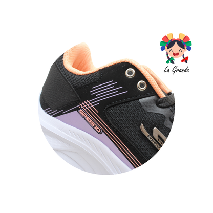 090 SPEIS10 Ngo Coral Lila Tenis Deportivo para Dama