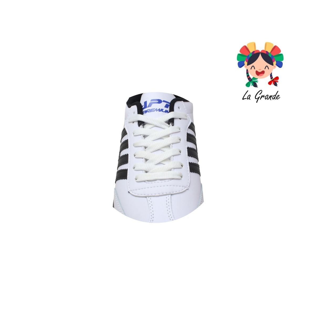 0927 APT Blanco Negro Tenis Casual para Caballero