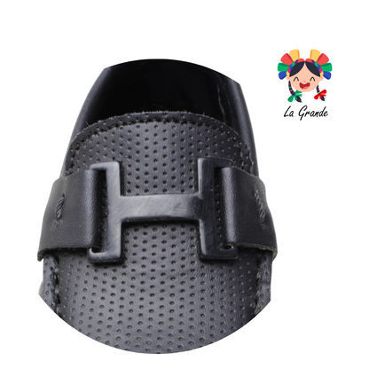 093 CUSTOM Negro Zapato tipo Mocasín para Bebé