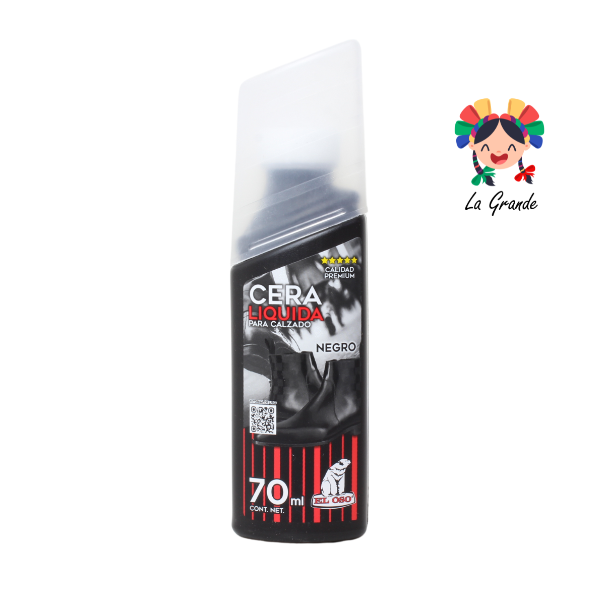 EL OSO Cera Liquida Negro 70ml