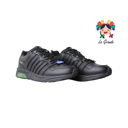 0F734017 K-SWISS Negro Negro Ranell Tenis Casual para Caballero