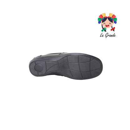 802 FANNY Negro Piel Zapato Casual para Dama