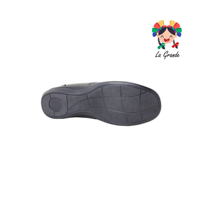 800 FANNY Negro Piel Zapato Casual para Dama
