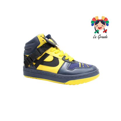 060047 PANAM Azul Amarillo Ngo Sint Tenis Bota para Dama, Joven y Caballero Nacional Original