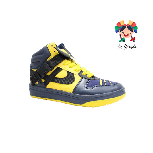 060047 PANAM Azul Amarillo Ngo Sint Tenis Bota para Dama, Joven y Caballero Nacional Original