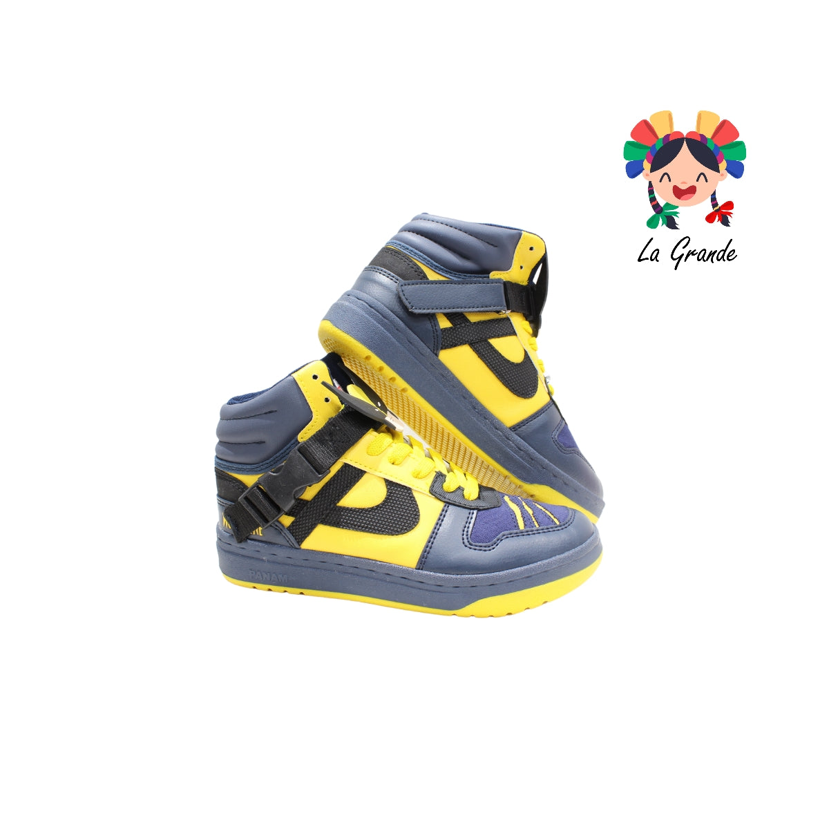 060047 PANAM Azul Amarillo Ngo Sint Tenis Bota para Dama, Joven y Caballero Nacional Original
