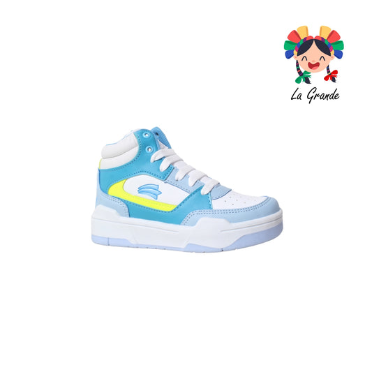 1654 ADIORA Blanco Cielo Tenis Casual Urbano para Niña y Niño