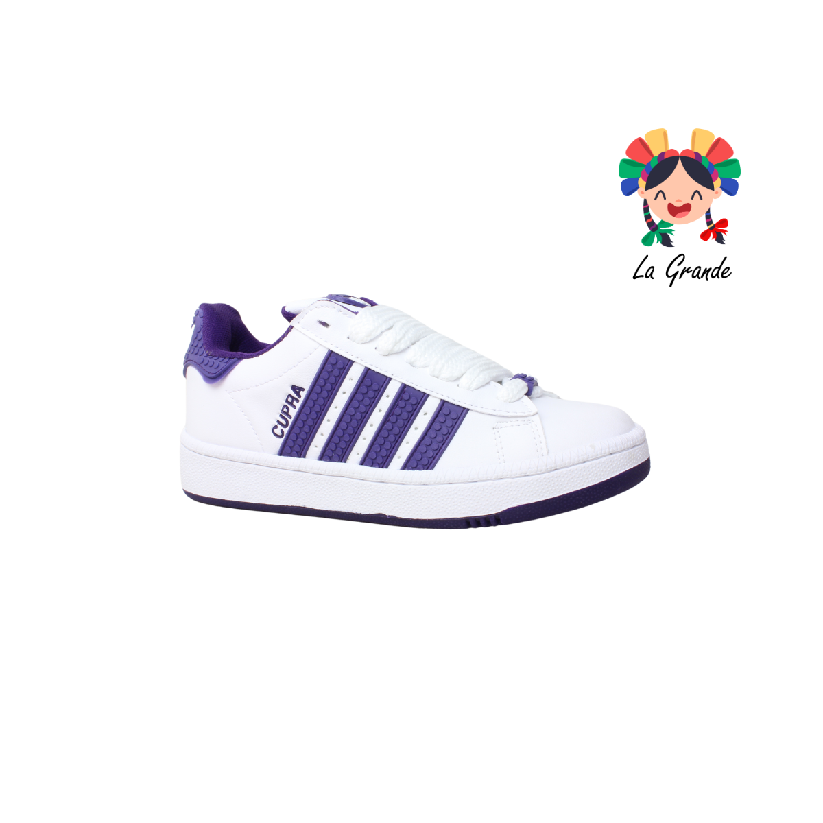 808 CUPRA Bco Uva Uva Sint Tenis Casual para Dama y Joven