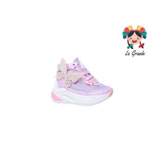 10000 FOUR LINES Lila Malla Tenis Casual para Bebé