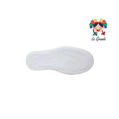 10001 DOGI Blanco Piel Tenis Escolar para Dama y Joven